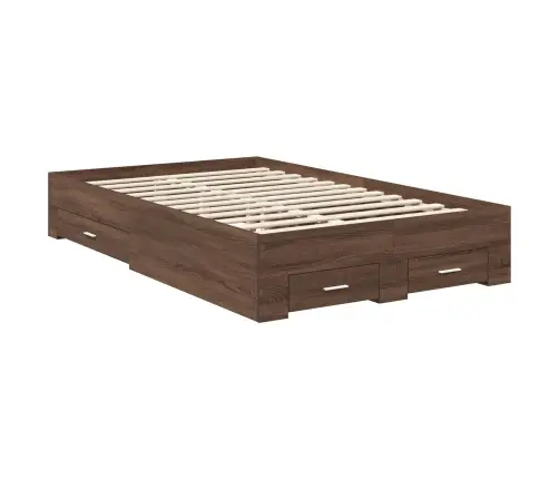 Lovos Rėmas Su Galvūgalio Rudos Ąžuolo Ir Sidabro 135 X 190 Cm