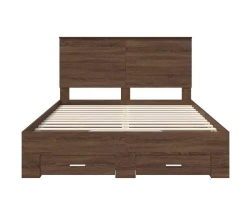 Lovos Rėmas Su Galvūgalio Rudos Ąžuolo Ir Sidabro 135 X 190 Cm