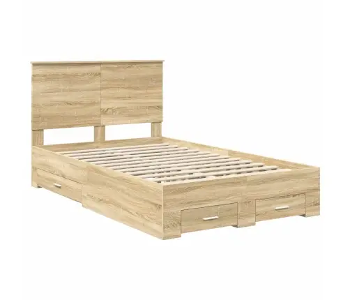 Lovos Rėmas Sonoma Ąžuolas 120 X 200 Cm Apdirbta Mediena