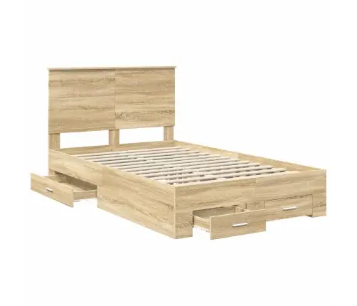 Lovos Rėmas Sonoma Ąžuolas 120 X 200 Cm Apdirbta Mediena