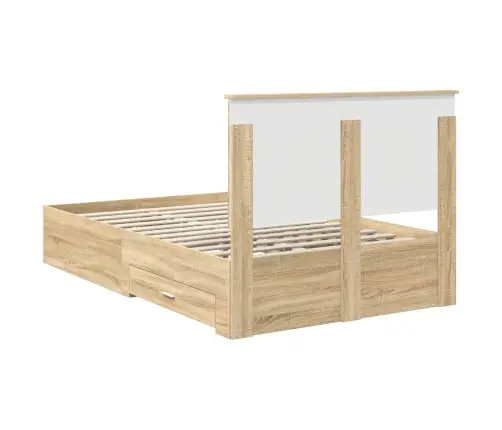 Lovos Rėmas Sonoma Ąžuolas 120 X 200 Cm Apdirbta Mediena