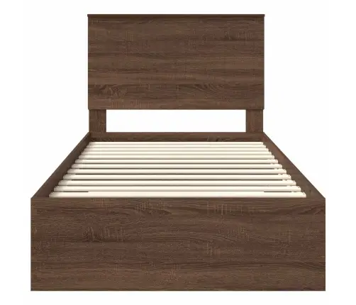 Lovos Rėmas Su Galvūgalio Rudos Ąžuolo Ir Sidabro 90 X 200 Cm