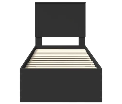 Lovos Rėmas Juodas Ir Sidabrinis 75 X 190 Cm Apdirbta Mediena