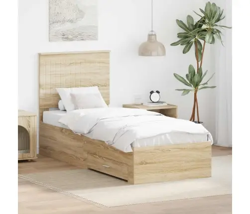 Lovos Rėmas Su Galvūgalio Sonamos Ąžuolo Ir Sidabro 70 X 190 Cm