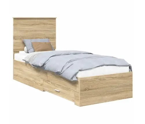 Lovos Rėmas Su Galvūgalio Sonamos Ąžuolo Ir Sidabro 70 X 190 Cm