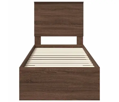 Lovos Rėmas Su Galvūgalio Rudos Ąžuolo Ir Sidabro 75 X 190 Cm