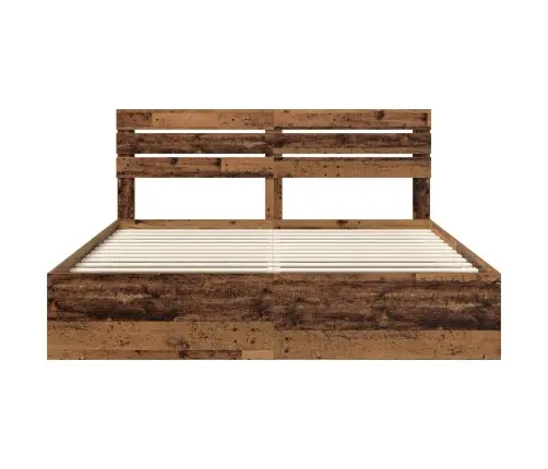 Lovos Rėmas Senas Medis 200 X 200 Cm Kietos Pušies Mediena