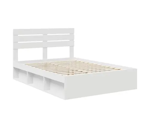 Lovos Rėmas Balta 160 X 200 Cm Kietos Pušies Mediena