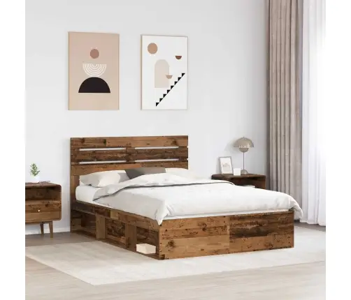 Lovos Rėmas Senas Medis 150 X 200 Cm Kietos Pušies Mediena