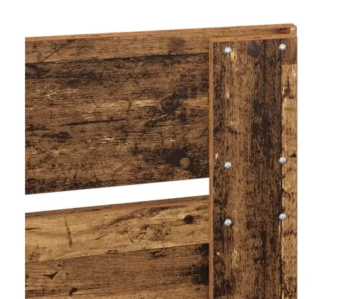 Gultas Rāmis Vecs Koks 120 X 200 Cm Ciets Priedes Koks Vidaxl