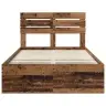 Gultas Rāmis Vecs Koks 120 X 200 Cm Ciets Priedes Koks Vidaxl