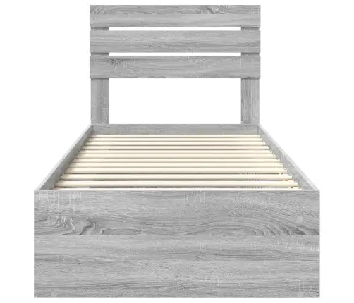 Voodi Raam Peaga Hall Sonoma 90 X 200 Cm Tahke Mänd