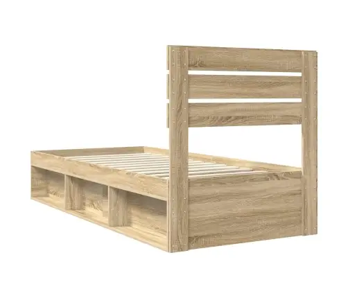 Gultas Rāmis Sonoma 90 X 190 Cm Ciets Priedes Koks Vidaxl