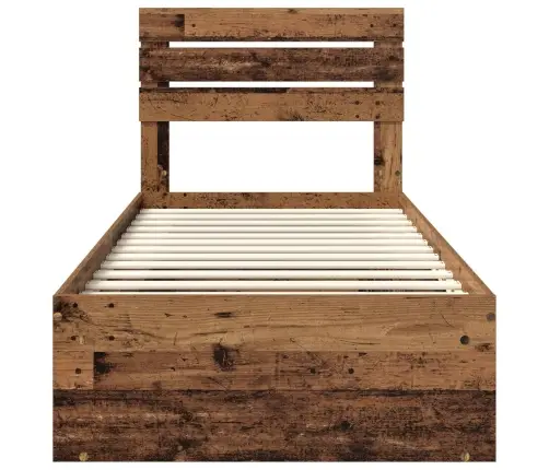 Gultas Rāmis Vecs Koks 90 X 190 Cm Ciets Priedes Koks Vidaxl