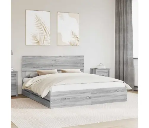 Voodi Raam Sahtliga Peaga Hall Sonoma 180 X 200 Cm Inseneripuit