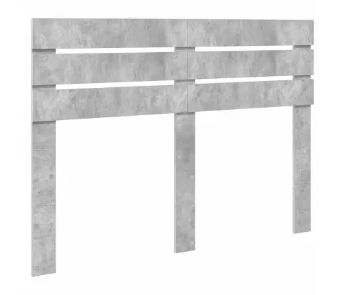 Gultas Rāmis Betona Pelēks 160 X 200 Cm Inženieru Koks Vidaxl