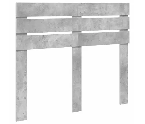 Gultas Rāmis Betona Pelēks 135 X 190 Cm Inženieru Koks Vidaxl