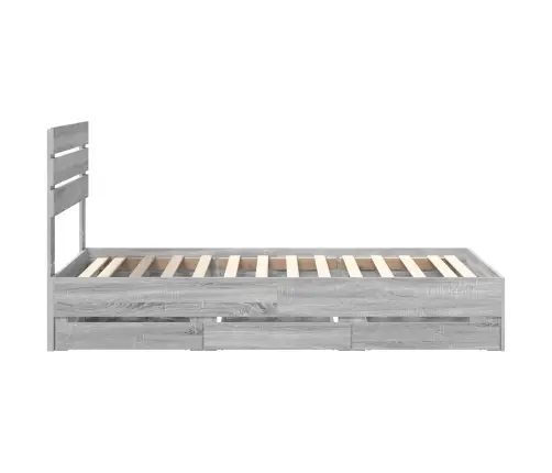 Voodi Raam Sahtliga Peaga Hall Sonoma 90 X 190 Cm Inseneripuit