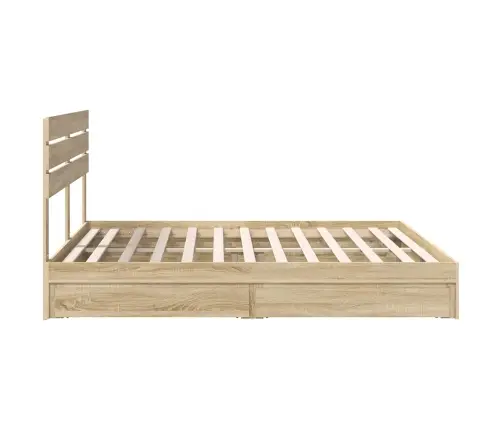 Saugos Lova Sonoma Ąžuolas 180 X 200 Cm Apdirbta Mediena