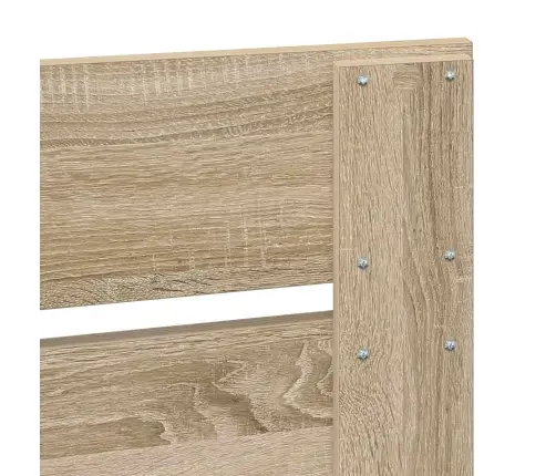 Glabāšanas Gulta Sonoma Ozols 135 X 190 Cm Inženierijas Koks Vidaxl