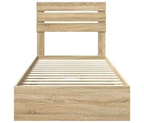 Saugos Lova Sonoma Ąžuolas 100 X 200 Cm Apdirbta Mediena