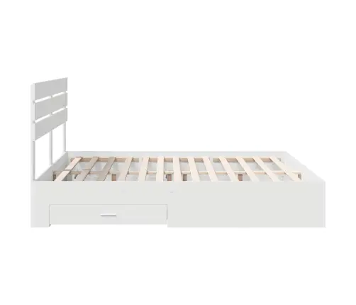 Voodi Raam Sahtliga Peaga Ladustamisega Tehispuit