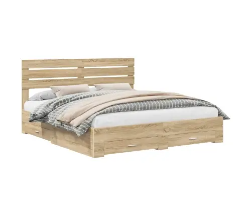 Lovos Rėmas Su Stalčių Su Galvūgalio Apdirbta Mediena