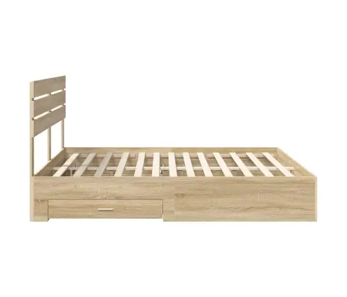 Lovos Rėmas Su Stalčių Su Galvūgalio Apdirbta Mediena