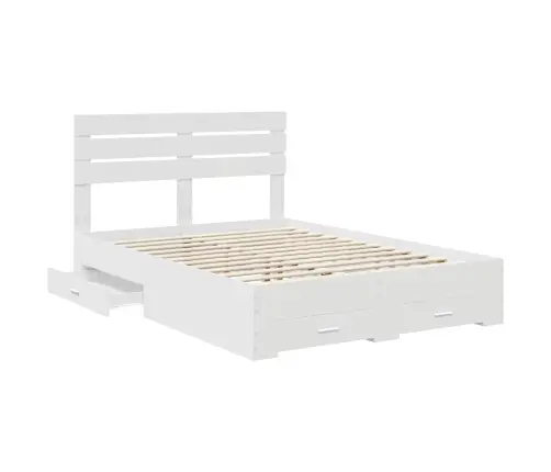 Voodi Raam Sahtliga Peaga Ladustamisega Tehispuit