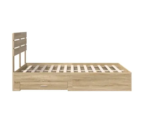 Lovos Rėmas Su Stalčių Su Galvūgalio Apdirbta Mediena