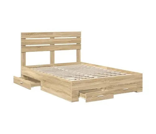 Lovos Rėmas Su Stalčių Su Galvūgalio Apdirbta Mediena