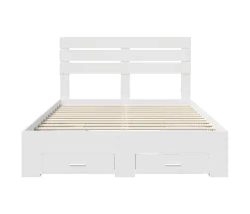 Voodi Raam Sahtliga Peaga Ladustamisega Tehispuit