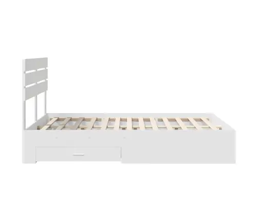 Voodi Raam Sahtliga Peaga Ladustamisega Tehispuit