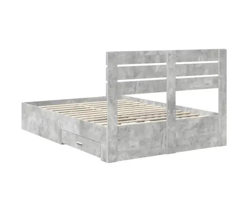 Voodi Raam Sahtliga Peaga Ladustamisega Tehispuit