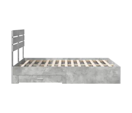 Voodi Raam Sahtliga Peaga Ladustamisega Tehispuit