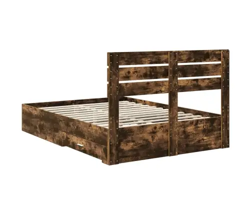 Lovos Rėmas Su Stalčių Su Galvūgalio Apdirbta Mediena