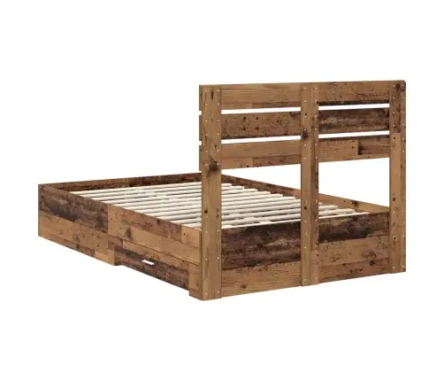 Gultas Rāmis Ar Atvilktni Ar Galvas Klāju Inženierijas Koks Vidaxl