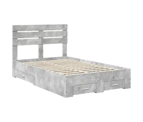 Voodi Raam Sahtliga Peaga Ladustamisega Tehispuit