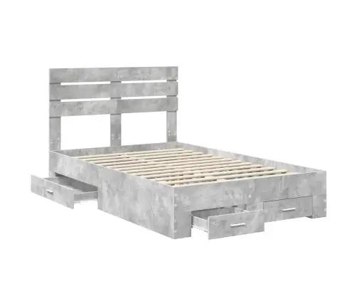 Voodi Raam Sahtliga Peaga Ladustamisega Tehispuit