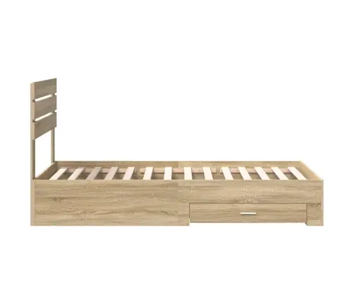 Lovos Rėmas Su Stalčių Su Galvūgalio Apdirbta Mediena