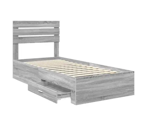 Gultas Rāmis Ar Atvilktni Ar Galvas Klāju Inženierijas Koks Vidaxl