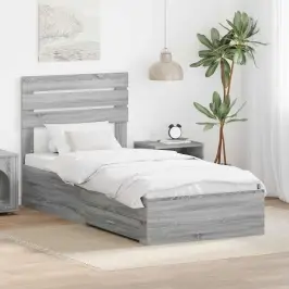 Gultas Rāmis Ar Atvilktni Ar Galvas Klāju Inženierijas Koks Vidaxl