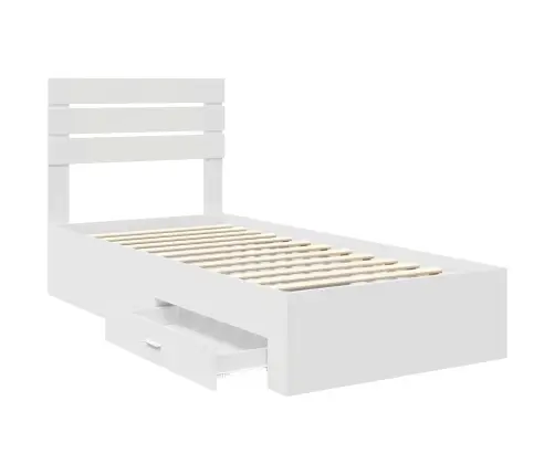 Voodi Raam Sahtliga Peaga Ladustamisega Tehispuit