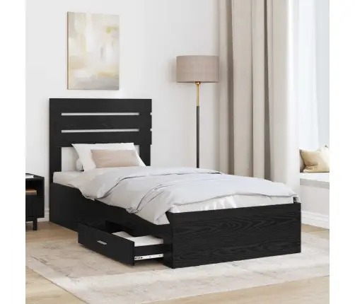 Gultas Rāmis Ar Atvilktni Ar Galvas Klāju Inženierijas Koks Vidaxl