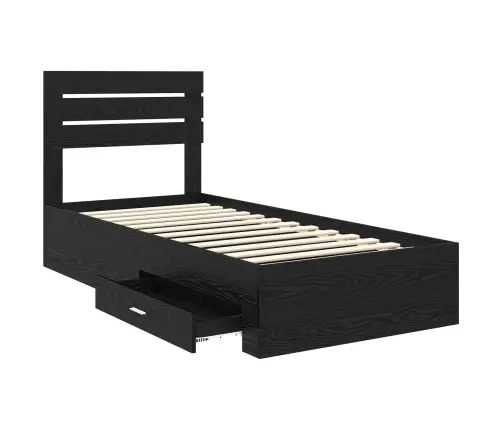 Gultas Rāmis Ar Atvilktni Ar Galvas Klāju Inženierijas Koks Vidaxl