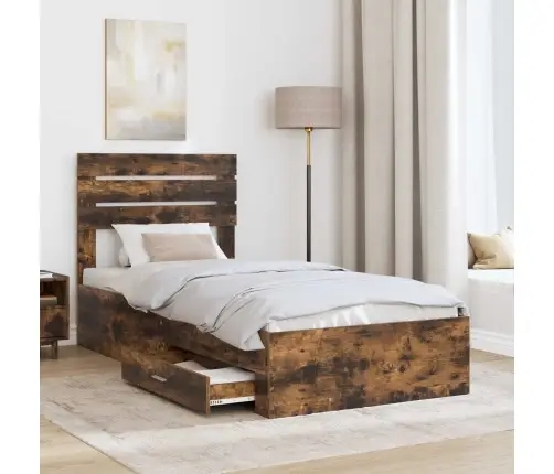 Lovos Rėmas Su Stalčių Su Galvūgalio Apdirbta Mediena