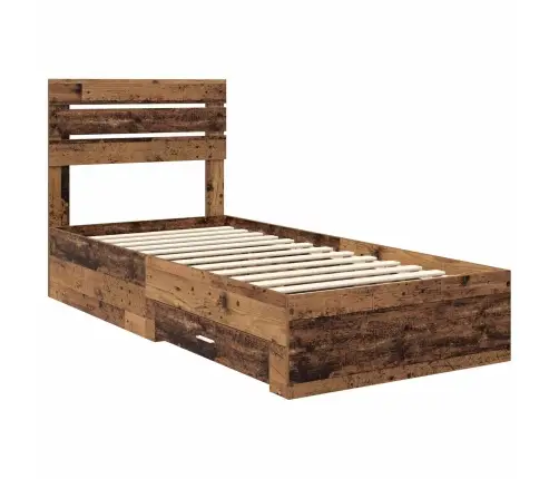 Gultas Rāmis Ar Atvilktni Ar Galvas Klāju Inženierijas Koks Vidaxl