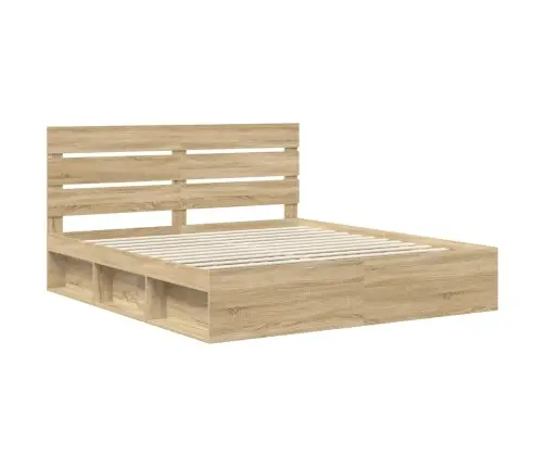 Gultas Rāmis Sonoma 200 X 200 Cm Ciets Priedes Koks Vidaxl