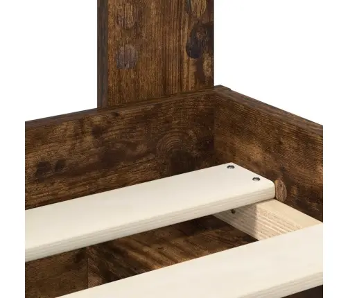 Lovos Rėmas Rūkyta Ąžuolas 200 X 200 Cm Kietos Pušies Mediena