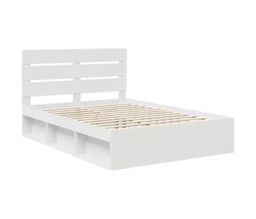 Lovos Rėmas Balta 160 X 200 Cm Kietos Pušies Mediena